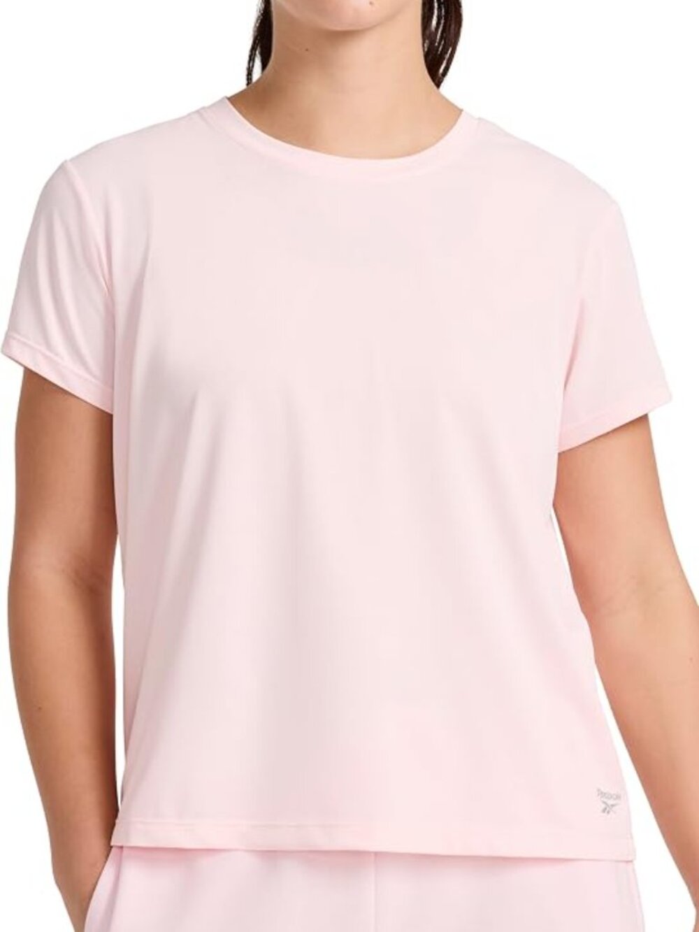NWT New Reebok Weightless Mesh Crewneck T-Shirt In Frosted Berry Size S